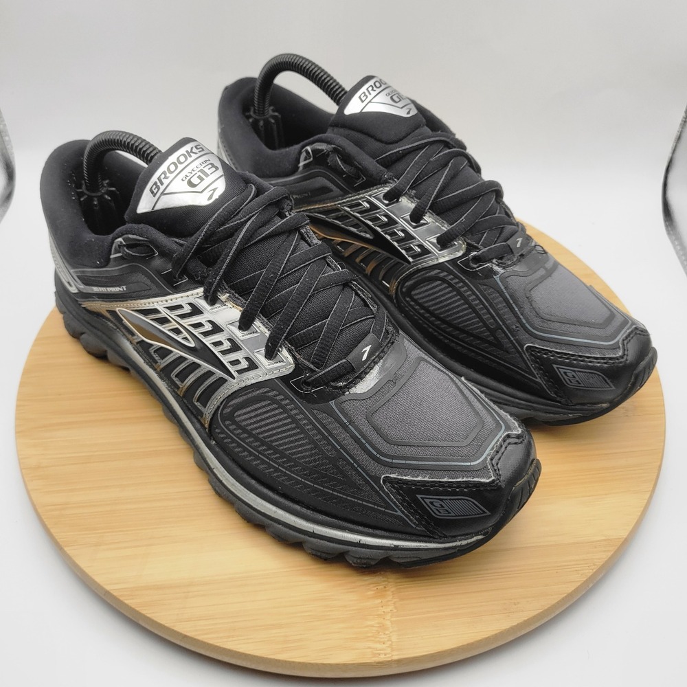 Brooks Glycerin 13 Mens Running Shoes Black Silver 1101991D068 Size 8.5